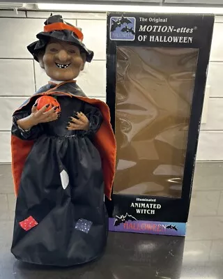 VTG 1995 Telco Motion-ette Animated & Illuminated 24” Witch Halloween AS IS READ • $14.98