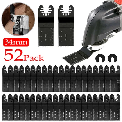 £21.98 • Buy 52pc Oscillating Multi Tool Saw Blades Set Carbide Metal Blade For Dewalt Makika