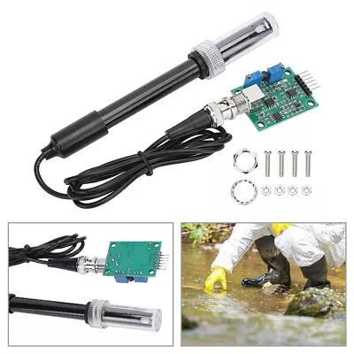 £17.73 • Buy PH Electrode Probe BNC For Arduino + Liquid PH0-14 Value Detect Sensor Module