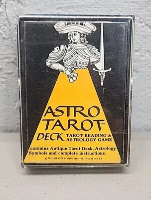 Astro Tarot Deck Art Fair 1971 Rare Vintage Out Of Print 100% Complete Mint Card • $89.99