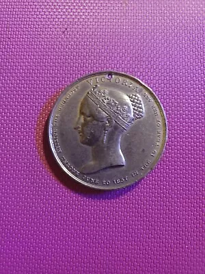 Queen Victoria Coronation Medal 1838 51mm • $99.46