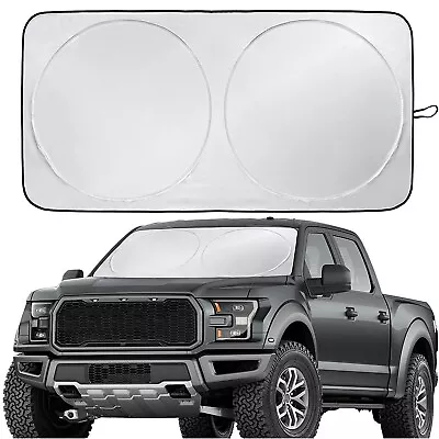 For Ford F-150 F-250 F-350 Truck Windshield Sun Shade Reflective Foldable Cover • $11.69