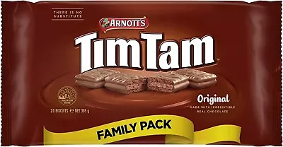 Arnotts Tim Tam Chocolate Biscuits Family Pack 365g..... • $8.99