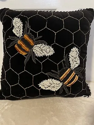 Mackenzie Childs Bumble Bee Pillow • $98