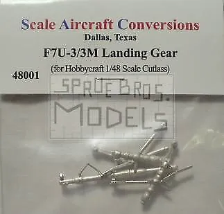 SAC48001 1:48 Scale Aircraft Conversions - F7U-3/-3M Cutlass Landing Gear (HBC • $23.69