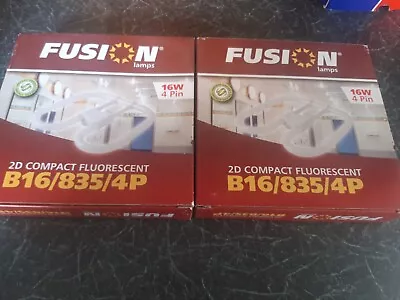 2 X Fusion 16W 4 Pin 2D Lamps New • £4.99