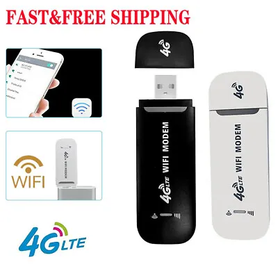 4G LTE USB Modem Dongle Unlocked WiFi Wireless Network Adapter Hotspot Router UK • £9.49