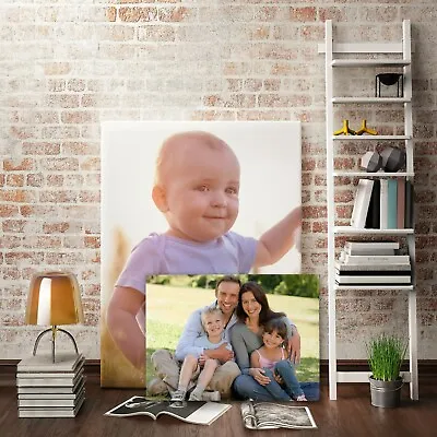 £10.99 • Buy Your Photo Picture On Canvas Print A0 A1 A2 A3 A4 A5 Box Framed Ready To Hang