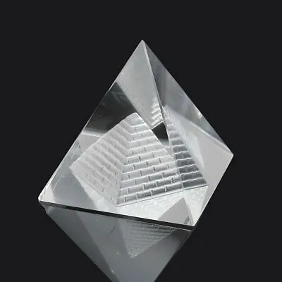 Crystal Pyramid Egypt Egyptian Clear Quartz Stone Orgone Healing Large • $6.14