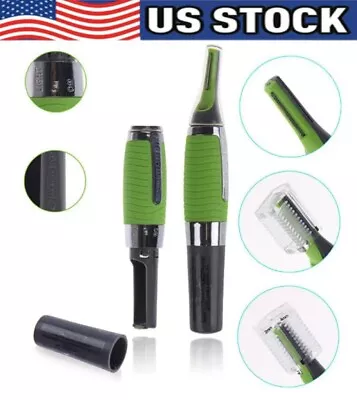 Hot Men Nose Ear Face Neck Eyebrow Hair Mustache Beard Trimmer Shaver Clipper  • $5.58