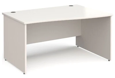 £50 • Buy White Panel End Right Hand Wave Desk