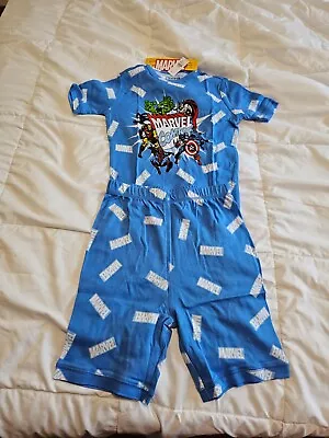 NWT -  Gender-Neutral Snug-Fit Marvel Comics  PJs Short Set For Kids Choose Size • $15