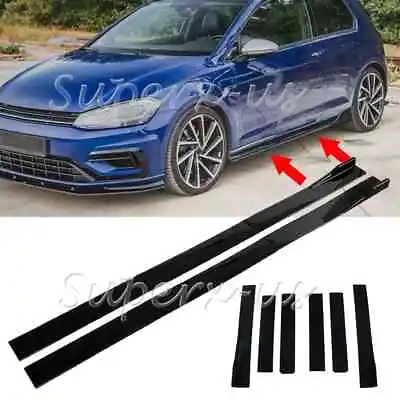 For VW For Golf Jetta Passat MK5 MK6 MK7 Extension Side Skirt Rocker Panel Lip • $46.95