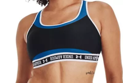 Under Armour Women’s Sports Bra Medium Support Colour Blue Sizes 121416. • £14.99