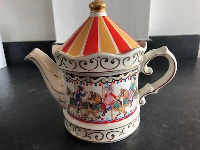 Sadler Edwardian Entertainments  Carousal Teapot Staffordshire England • £10