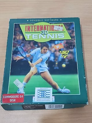 International 3D Tennis Commodore 64 C64 Disk Boxed Complete Palace Software 90s • $13.05