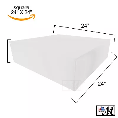 $39.99 • Buy Medium Density Square Upholstery Foam Cushion Seat Replacement Pad, 24  X 24 