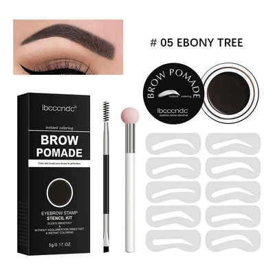 £5.39 • Buy Eyebrow Cream Powder Stamp Stencil Kit Waterproof Eyebrow Enhancer (Ebony Tree)