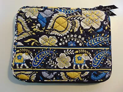 Vera Bradley Ellie Blue Elephant IPad Tablet Quilted Zippered Case Cover 8x10.25 • $9.99