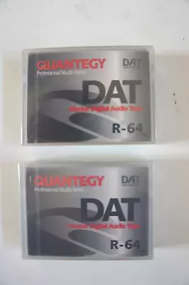 2-Quantegy DAT R-64 Professional Studio Series Master Digital Audio Tape Sealed • $29.95