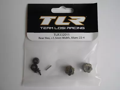 Team Losi Racing TLR 22-4 Aluminium Rear Hex Set +1.5mm Width TLR332011 • £15