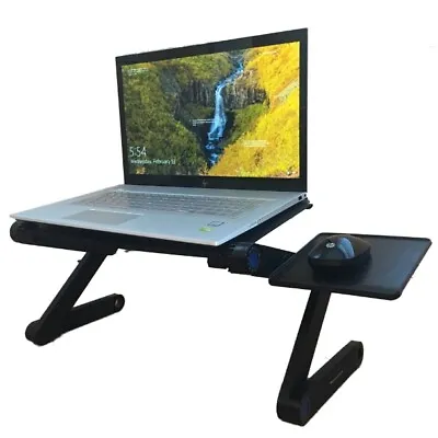 $24.99 • Buy Portable Adjustable Aluminum Laptop Stand/Desk/Table Vented/Stand W/Laptop Fans 