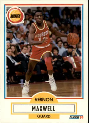 1990-91 Fleer Houston Rockets Basketball Card #72 Vernon Maxwell • $1.69