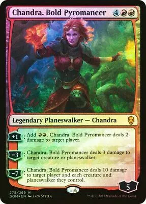 FOIL Chandra Bold Pyromancer ~ Dominaria [ Excellent ] [ Magic MTG ] • £4.98