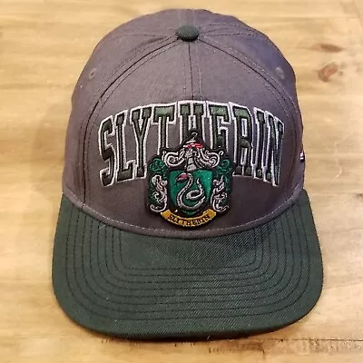 Harry Potter Hat Cap Snapback Gray Green Slytherin One Size Adjustable • $17.05