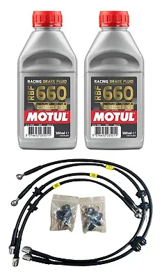 Vauxhall Astra / Zafira Vxr Hel Front & Rear Brake Line Kit With Motul Rbf660 • $149.35