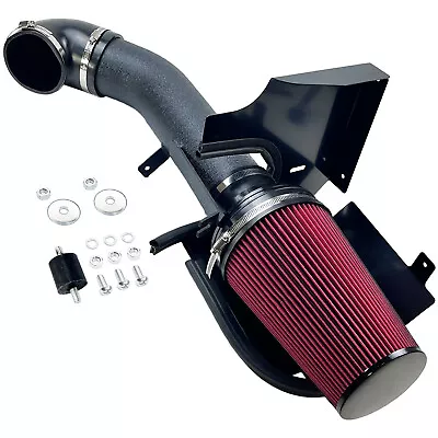 Black Cold Air Intake System Heat Shield + Filter For GMC Silverado 99-06 Chevy • $55.90