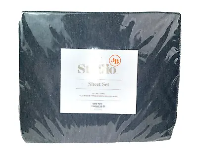 $67.99 • Buy Studio 3B 100% Tencel Modal Jersey Knit Sheet Set Super Soft Charcoal Queen