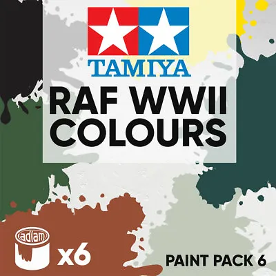 Tamiya Acrylic 10ml Paint Pack 6 - 6 RAF WWII Colours • £14.95