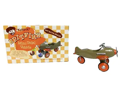 Vtg. 1997 KLINGK Spitfire Mini Pedal Vehicle Collectible Die Cast Airplane Ltd. • $8.95