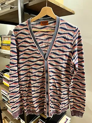 Missoni Men's Multicolored Cardigan Spring-Summer | Size 48 Medium   • $125