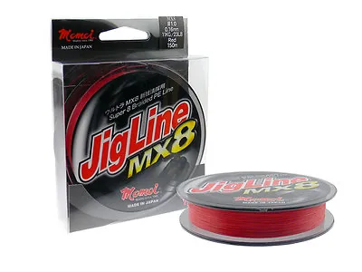 Momoi Jigline MX8 Red 150m Braided Line Made In Japan • $30.47