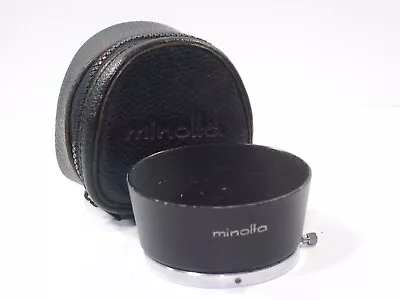 Minolta Genuine Shade Metal Lens Hood D57KB SR Lens Filter Diameter 55mm W/Case • $29.99