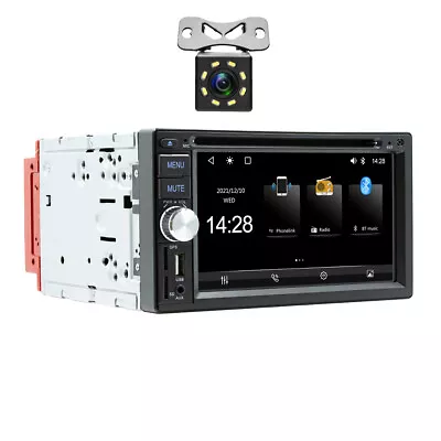 2DIN Car Radio Stereo DVD Player Carplay Android Auto Mirror Link MP5 BT Camera • $135.80