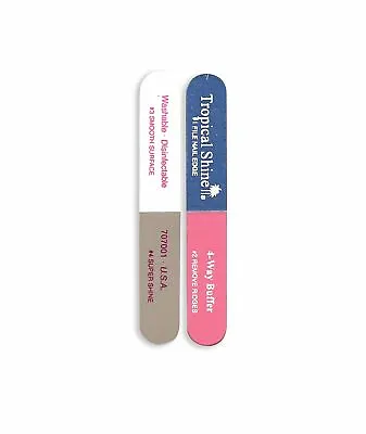 Tropical Shine Nail File Mini 4-Way Buffer (Medium/Fine - Smooth/Shine) 3-1/2 In • $7.69