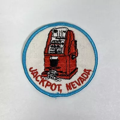 $15 • Buy Vintage JACKPOT, NEVADA Slot Machine Patch Badge One-armed Bandit Casino Gambler