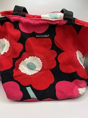 Marimekko Poppy Canvas Tote Bag Handbag Great Condition • $28