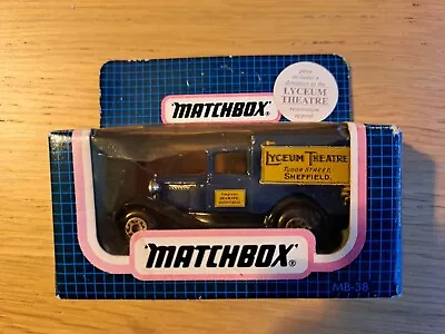 Matchbox Superfast  Mb38-e115 Lyceum Theatre Model A Ford Van Issued 1982 • £7.50