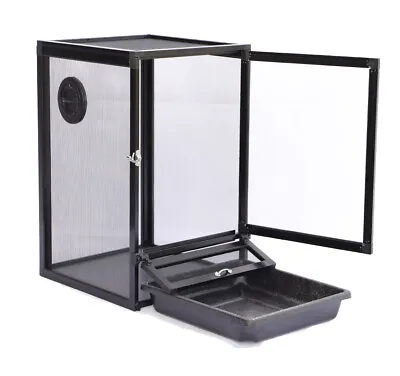 $128.99 • Buy Reptile Enclosure Tall Screen Cage 20*20*39'' Chameleon With Tray 66 Gallon