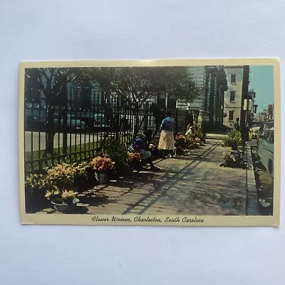 Flower Women Charleston SC Street View VTG UP By St Michael’s Church • $4.50