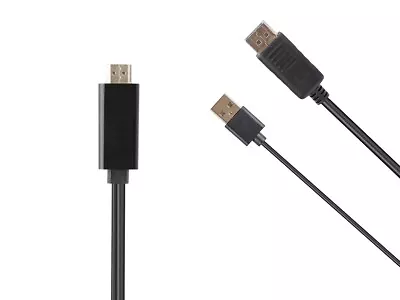 Monoprice HDMI To Displayport 1.2a Cable 6ft 4K@60Hz For PC HDTV Laptop Monitor • $23.42