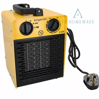 £42.95 • Buy 2KW Electric Industrial Workshop Fan Heater Electric Blow Space Heating 230V New