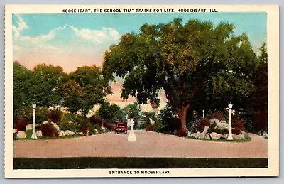 Mooseheart School Trains Life IL Illinois Entrance Sunset WB Postcard UNP VTG • $7.99