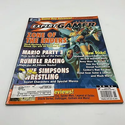 Expert Gamer Magazine Issue 84 June 2001 Zone Of The Enders Mario Party 3 • $14.95