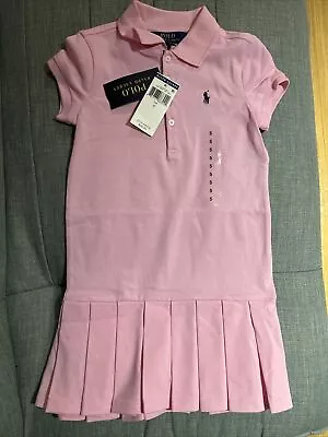 £25 • Buy Polo Ralph Lauren Girls  Dress In Rich Pink -  Size 5 Children