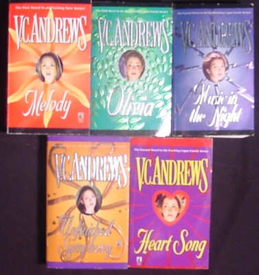 $11.95 • Buy V.C. Andrews~Lot 5 PB~Complete Logan Series~Melody~Unfinished Symphony~Olivia+